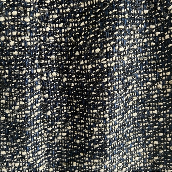 J. Crew Navy Tweed Boucle Pencil Skirt with Wrap 6 - Picture 5 of 5